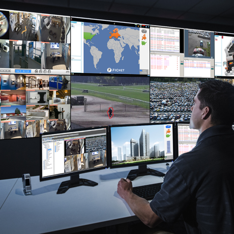 Fichet Security Solutions Belgique - Visiosave monitoring - CCTV - Sécurité Electronique - Sécurité intégrée de plusieurs sites – solutions de sécurité Fichet